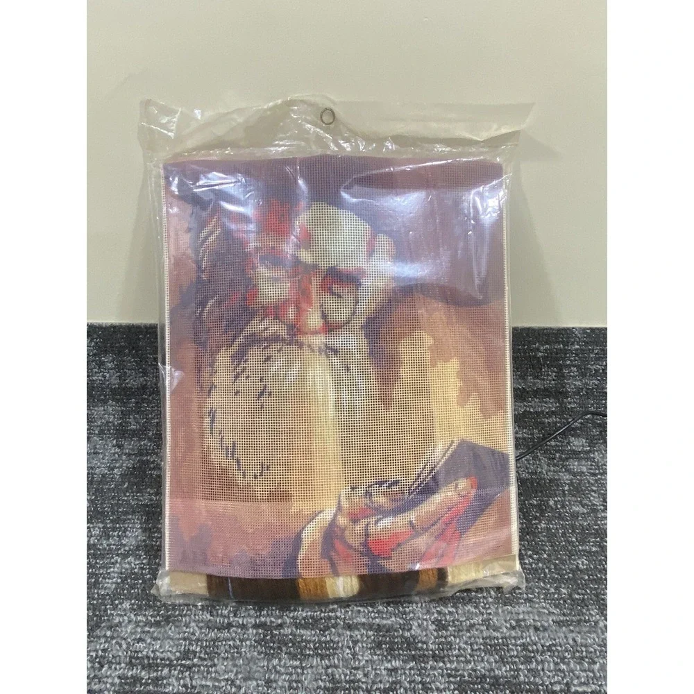 Monarch Horizons The Scholar TI320 Needlepoint Cross stitch Kit 1979 11x14 Rabbi